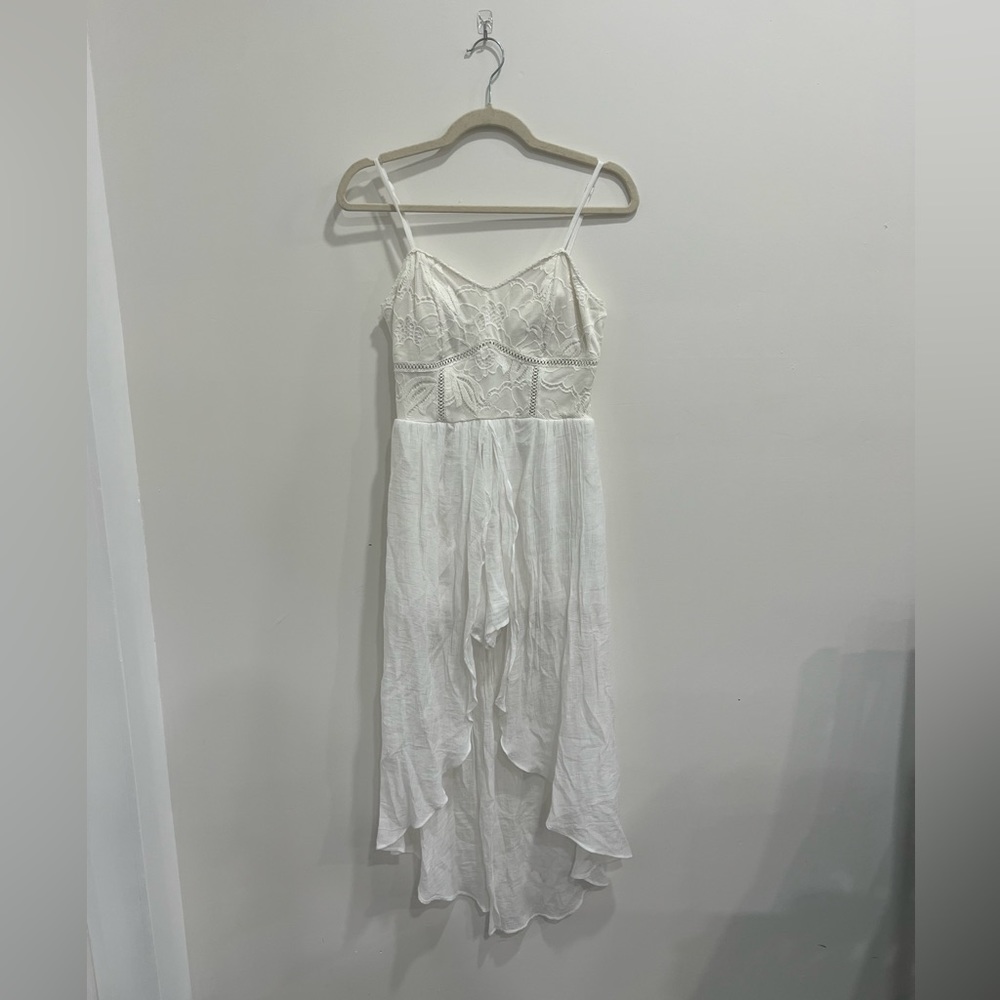 COPY - White Lace Dress with Romper Underneath